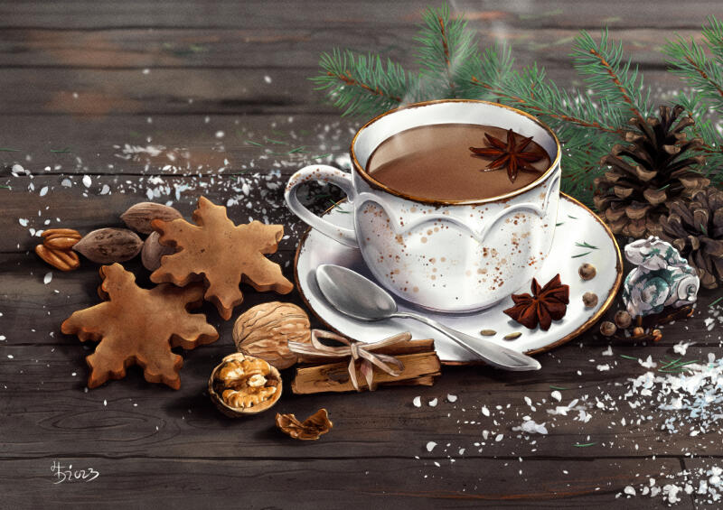 Winter Teacup Winter Teacup